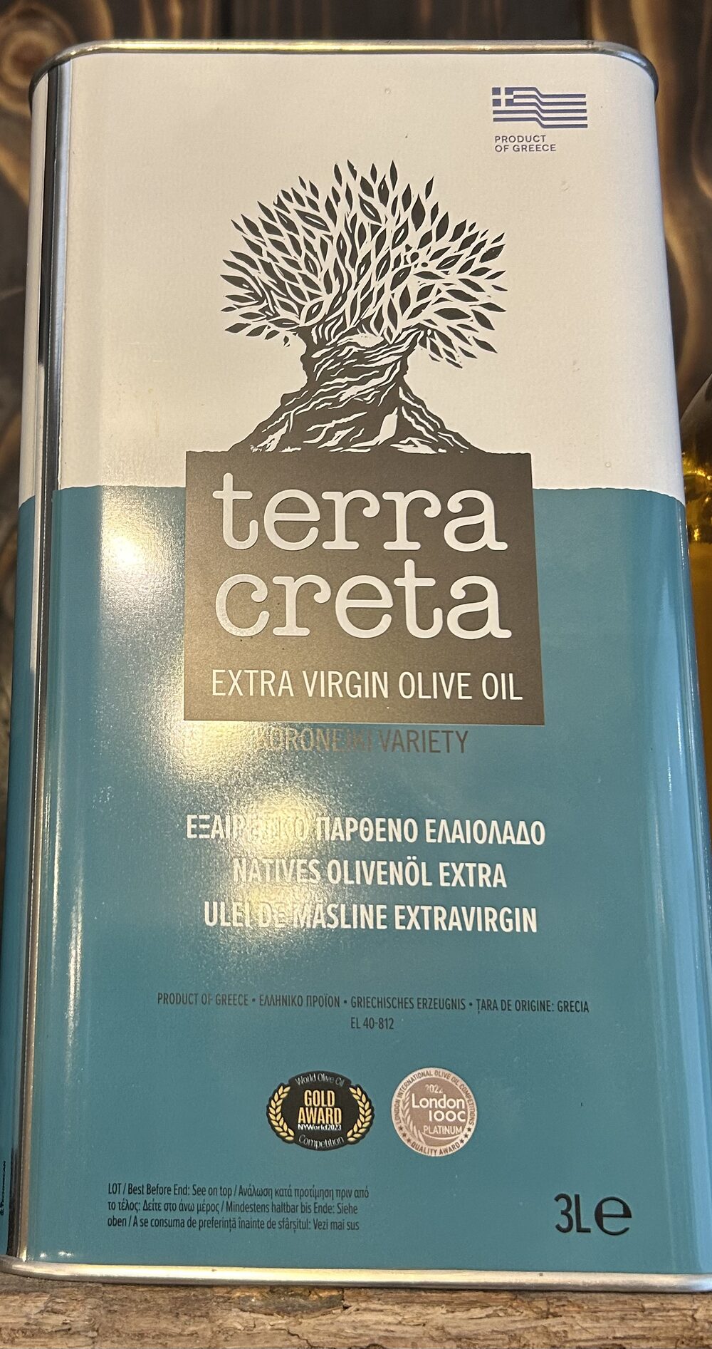 Huile Olive Crête 3 litres