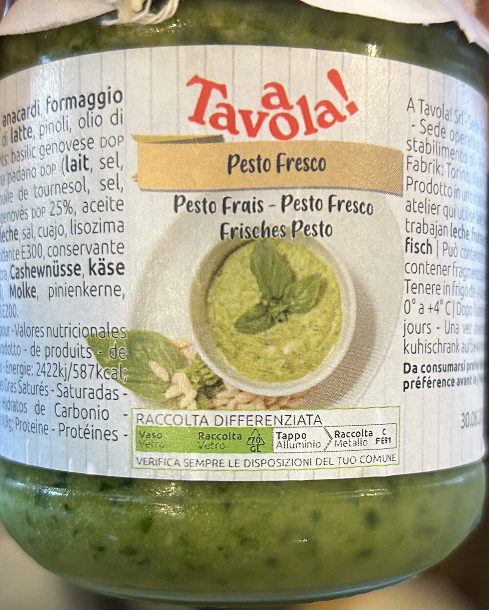 Pesto frais de Turin (180g)